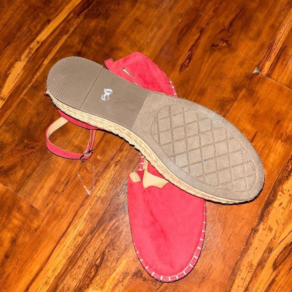 NWOT Joie Cruz scalloped espadrille memory foam Sandals - Picture 3 of 4